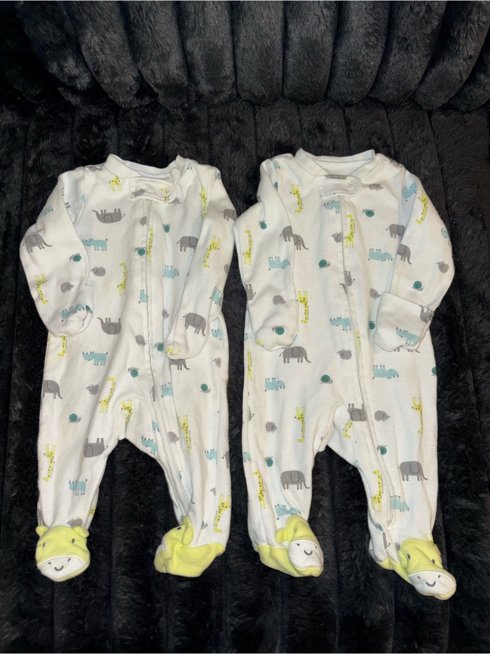 Newborn Carter’s Twins Footie Sleepers